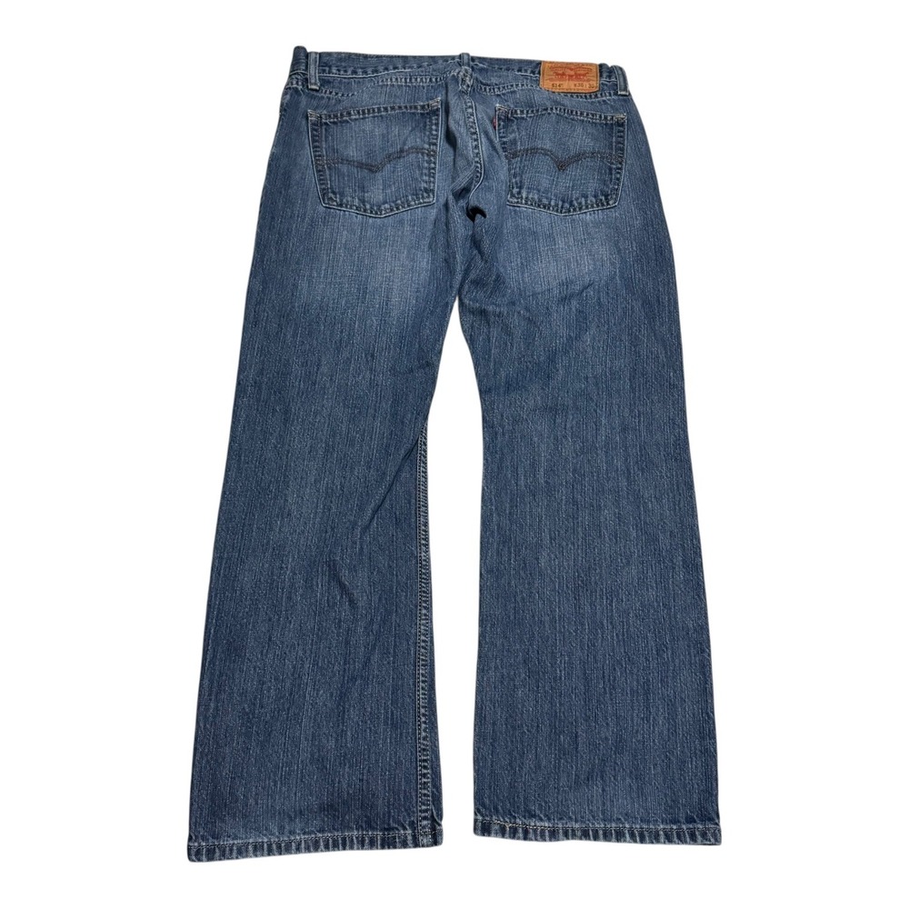 Levi's 514 Slim Straight Medium Wash 100% Cotton Denim Jeans Men's 36x30 - Picture 2 of 10